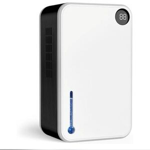 White and Black Dehumidifier with Digital Display